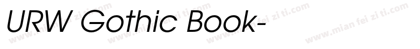 URW Gothic Book字体转换